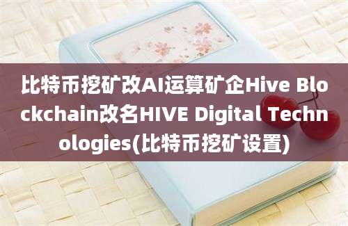 比特币挖矿改AI运算矿企Hive Blockchain改名HIVE Digital Technologies(比特币挖矿设置)