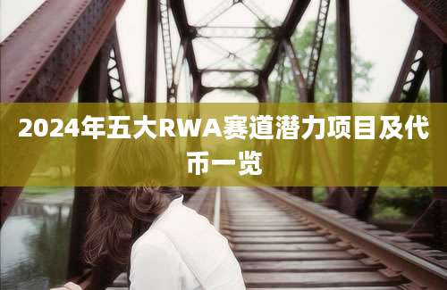 2024年五大RWA赛道潜力项目及代币一览