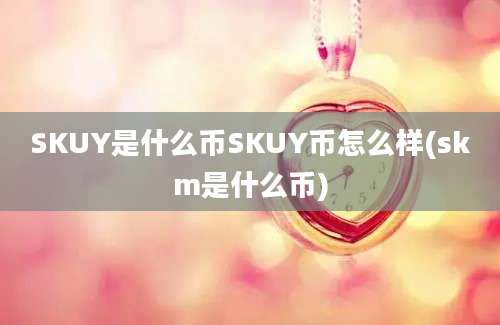 SKUY是什么币SKUY币怎么样(skm是什么币)