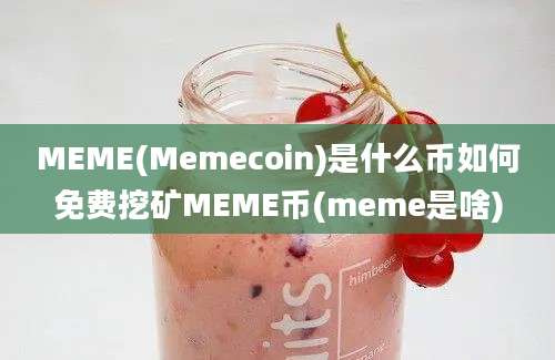 MEME(Memecoin)是什么币如何免费挖矿MEME币(meme是啥)