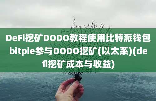 DeFi挖矿DODO教程使用比特派钱包bitpie参与DODO挖矿(以太系)(defi挖矿成本与收益)