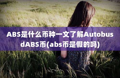 ABS是什么币种一文了解AutobusdABS币(abs币是假的吗)