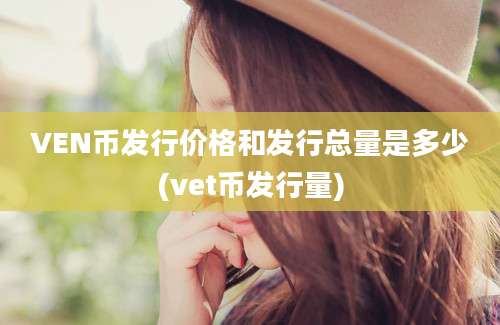 VEN币发行价格和发行总量是多少(vet币发行量)