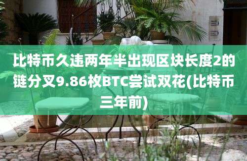 比特币久违两年半出现区块长度2的链分叉9.86枚BTC尝试双花(比特币三年前)