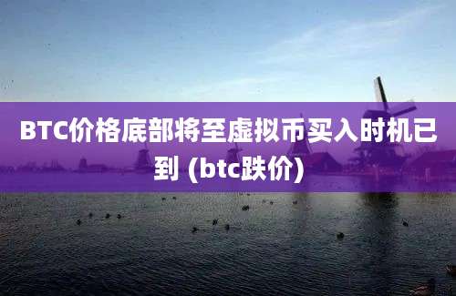 BTC价格底部将至虚拟币买入时机已到 (btc跌价)