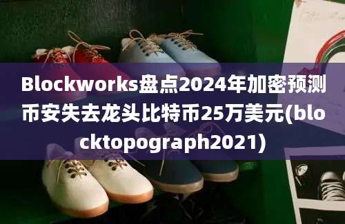 Blockworks盘点2024年加密预测币安失去龙头比特币25万美元(blocktopograph2021)