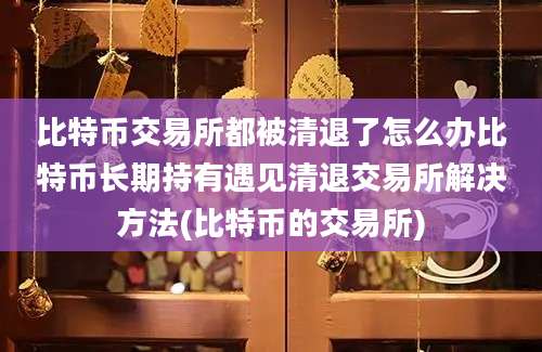 比特币交易所都被清退了怎么办比特币长期持有遇见清退交易所解决方法(比特币的交易所)