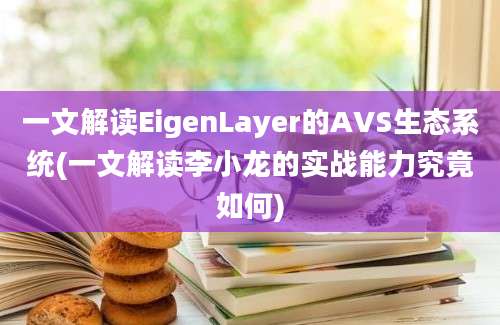 一文解读EigenLayer的AVS生态系统(一文解读李小龙的实战能力究竟如何)