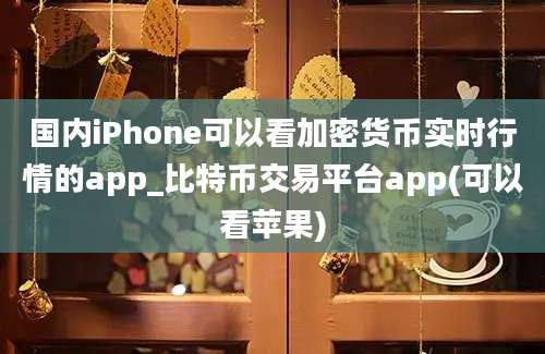 国内iPhone可以看加密货币实时行情的app_比特币交易平台app(可以看苹果)