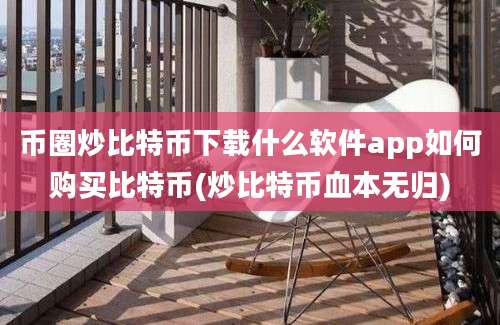 币圈炒比特币下载什么软件app如何购买比特币(炒比特币血本无归)