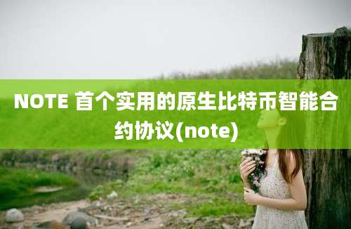 NOTE 首个实用的原生比特币智能合约协议(note)