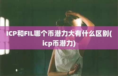 ICP和FIL哪个币潜力大有什么区别(icp币潜力)