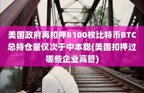 美国政府再扣押8100枚比特币BTC总持仓量仅次于中本聪(美国扣押过哪些企业高管)