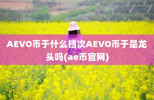 AEVO币于什么档次AEVO币于是龙头吗(ae币官网)