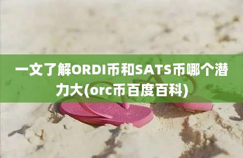 一文了解ORDI币和SATS币哪个潜力大(orc币百度百科)