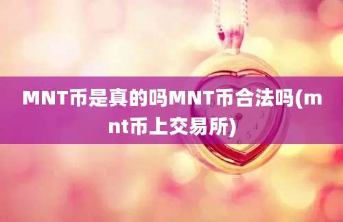 MNT币是真的吗MNT币合法吗(mnt币上交易所)