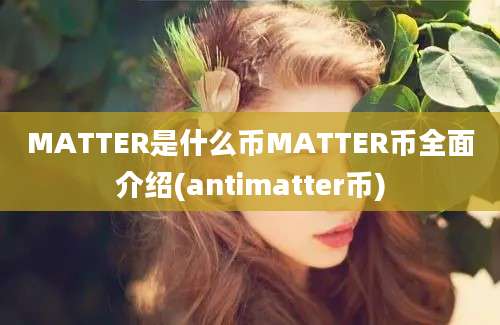 MATTER是什么币MATTER币全面介绍(antimatter币)