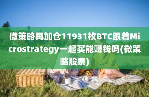 微策略再加仓11931枚BTC跟着Microstrategy一起买能赚钱吗(微策略股票)