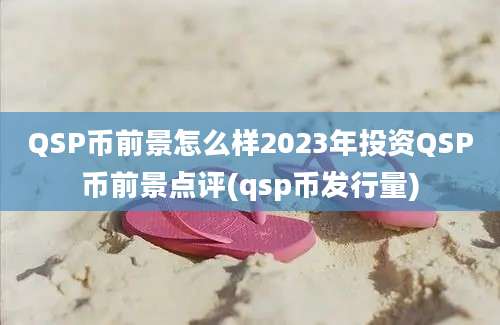 QSP币前景怎么样2023年投资QSP币前景点评(qsp币发行量)