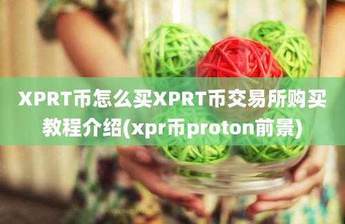 XPRT币怎么买XPRT币交易所购买教程介绍(xpr币proton前景)