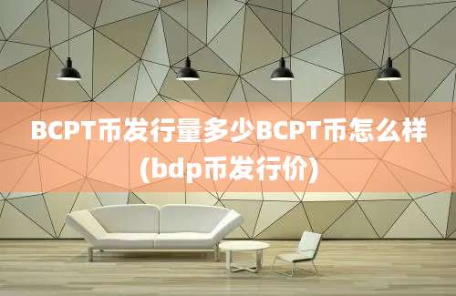 BCPT币发行量多少BCPT币怎么样(bdp币发行价)