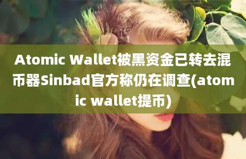 Atomic Wallet被黑资金已转去混币器Sinbad官方称仍在调查(atomic wallet提币)