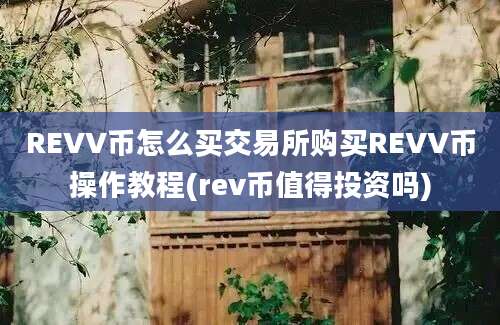 REVV币怎么买交易所购买REVV币操作教程(rev币值得投资吗)