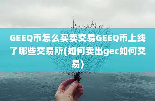 GEEQ币怎么买卖交易GEEQ币上线了哪些交易所(如何卖出gec如何交易)