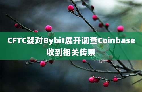 CFTC疑对Bybit展开调查Coinbase收到相关传票