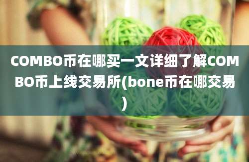 COMBO币在哪买一文详细了解COMBO币上线交易所(bone币在哪交易)