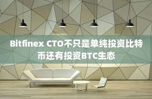 Bitfinex CTO不只是单纯投资比特币还有投资BTC生态