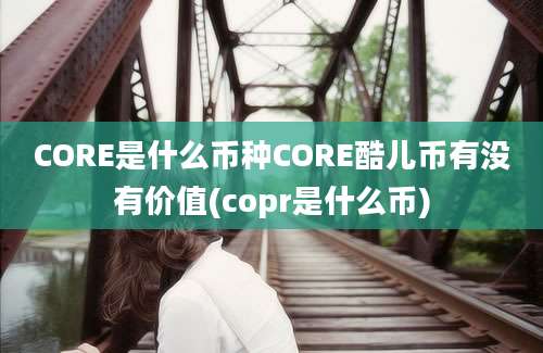 CORE是什么币种CORE酷儿币有没有价值(copr是什么币)