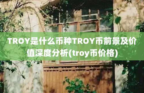 TROY是什么币种TROY币前景及价值深度分析(troy币价格)