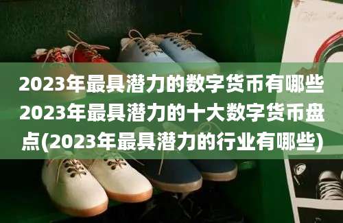 2023年最具潜力的数字货币有哪些2023年最具潜力的十大数字货币盘点(2023年最具潜力的行业有哪些)