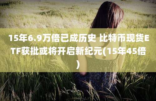 15年6.9万倍已成历史 比特币现货ETF获批或将开启新纪元(15年45倍)