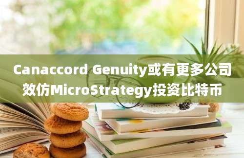 Canaccord Genuity或有更多公司效仿MicroStrategy投资比特币