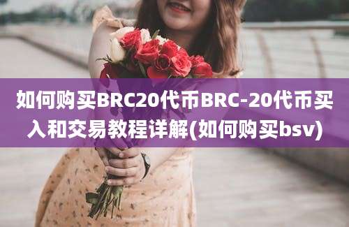 如何购买BRC20代币BRC-20代币买入和交易教程详解(如何购买bsv)