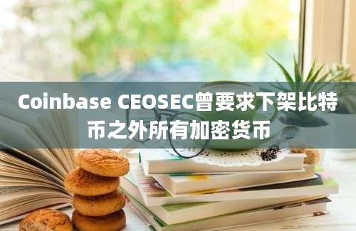 Coinbase CEOSEC曾要求下架比特币之外所有加密货币