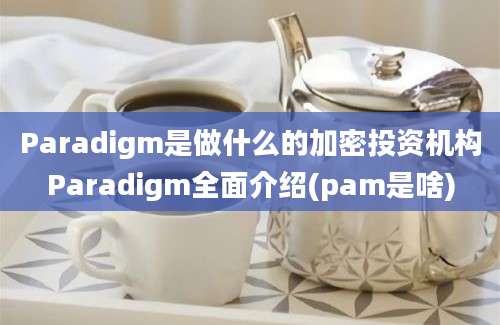 Paradigm是做什么的加密投资机构Paradigm全面介绍(pam是啥)