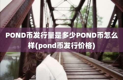 POND币发行量是多少POND币怎么样(pond币发行价格)