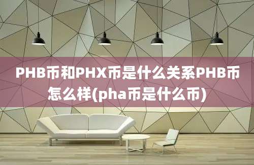 PHB币和PHX币是什么关系PHB币怎么样(pha币是什么币)