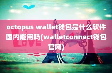 octopus wallet钱包是什么软件国内能用吗(walletconnect钱包官网)