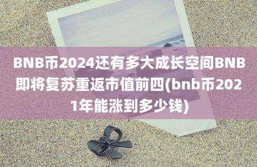 BNB币2024还有多大成长空间BNB即将复苏重返市值前四(bnb币2021年能涨到多少钱)