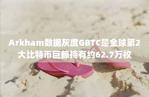 Arkham数据灰度GBTC是全球第2大比特币巨鲸持有约62.7万枚