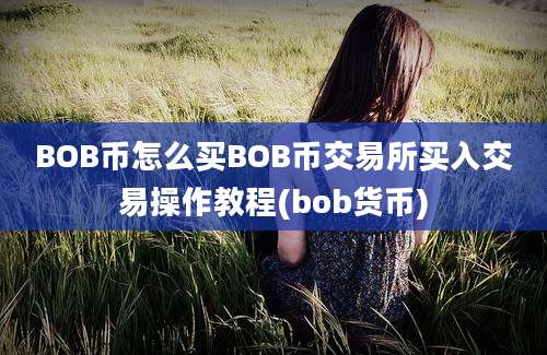 BOB币怎么买BOB币交易所买入交易操作教程(bob货币)