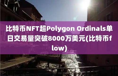 比特币NFT超Polygon Ordinals单日交易量突破8000万美元(比特币flow)