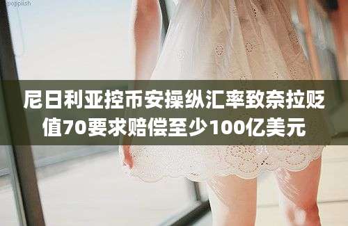 尼日利亚控币安操纵汇率致奈拉贬值70要求赔偿至少100亿美元