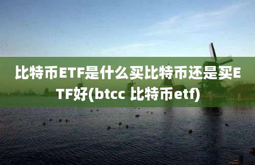 比特币ETF是什么买比特币还是买ETF好(btcc 比特币etf)