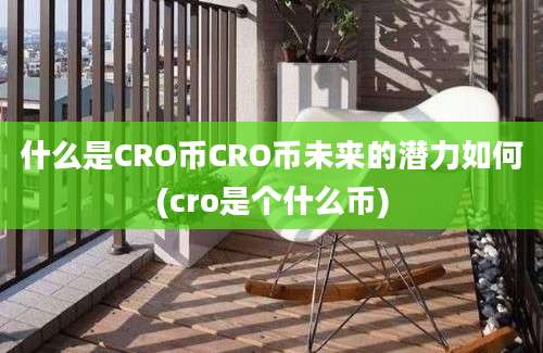 什么是CRO币CRO币未来的潜力如何(cro是个什么币)