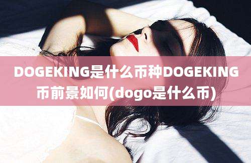 DOGEKING是什么币种DOGEKING币前景如何(dogo是什么币)